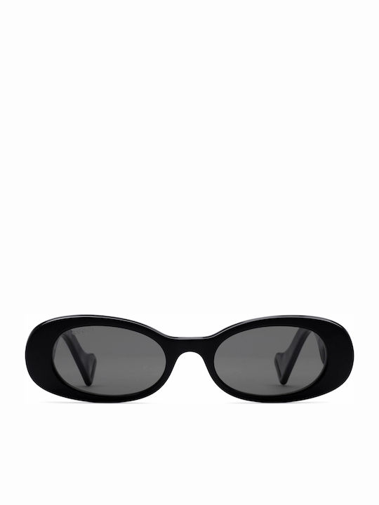 Gucci Ochelari De Soare Pentru Femei Cu Ramă Neagră Din Plastic Și Lentile Gri GG0517S 001