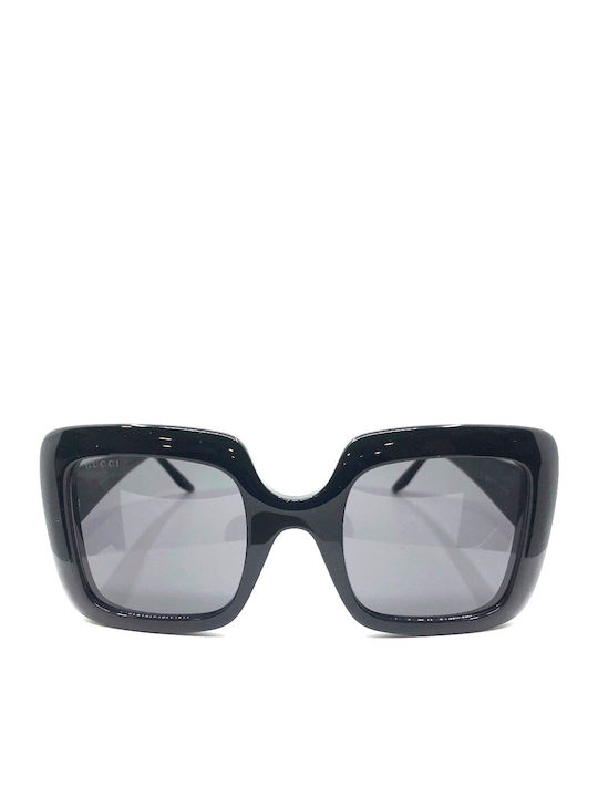 Gucci Damen Sonnenbrille mit Schwarz Kunststoff Gestell und Schwarz Linse GG0896S 001