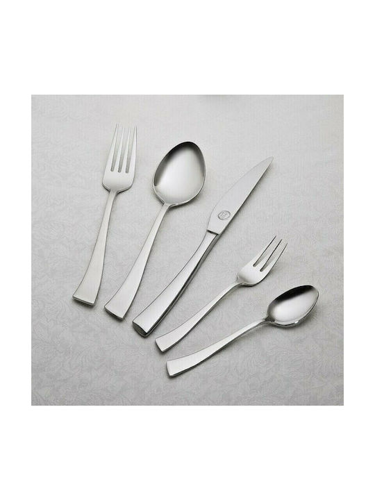 Cryspo Trio 30-Piece Stainless Steel 18/10 Silver Cutlery Set Berlin