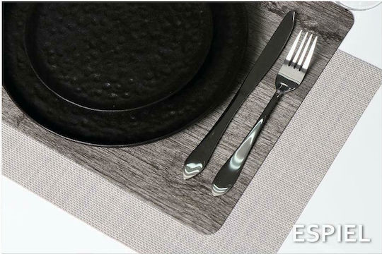 Espiel Platzdeckchen Kunststoff Gray 45x30cm 1Stück