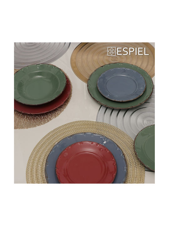 Espiel Placemats Plastic Argintiu 38x38cm 6buc