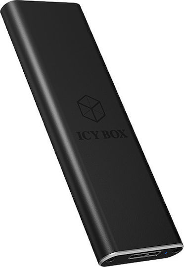 Icy Box Hard Drive Case M.2 SATA III with connection USB 3.0 in Schwarz color