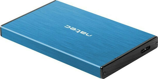 Natec Rhino Go Θήκη για Σκληρό Δίσκο 2.5" SATA III με σύνδεση USB3.0 σε Μπλε χρώμα