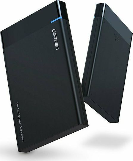 Ugreen Твърд диск кутия 2.5" SATA III с връзка USB 3.0 в Черен цвят
