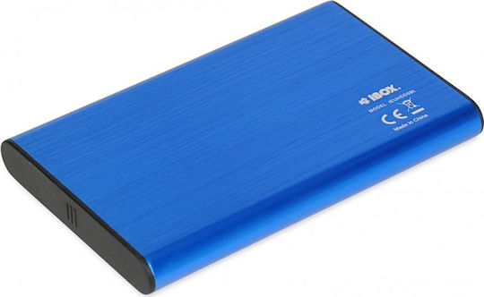 iBox HD-05 Case for Hard Drive 2.5" SATA III with Connection USB 3.1 Blue