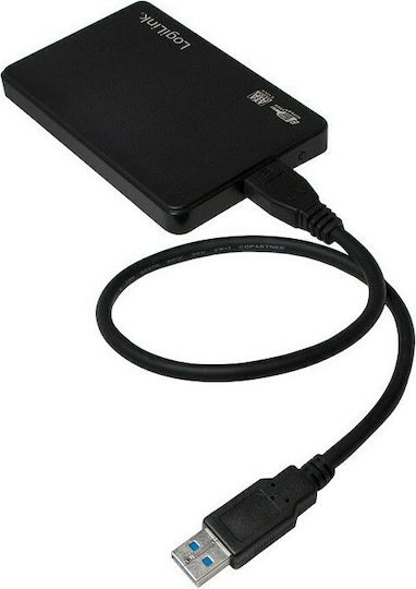 LogiLink Hard Drive Case 2.5" SATA III with connection USB 3.0 in Schwarz color