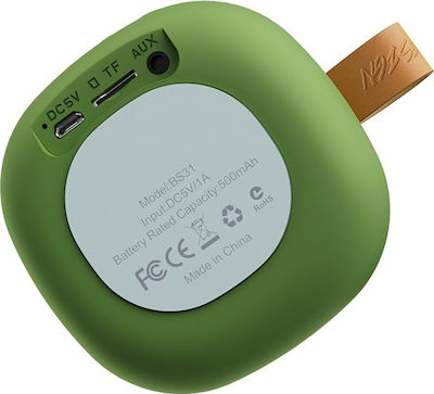 Hoco BS31 Bright Sound HC-BS31GN Bluetooth Speaker 3W with Battery Life up to 3 hours Green