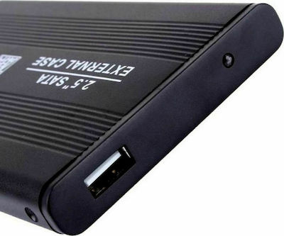 Powertech Твърд диск кутия 2.5" SATA III с връзка USB 2.0 в Черен цвят