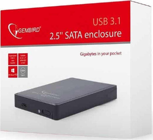 Gembird Θήκη για Σκληρό Δίσκο 2.5" SATA III με σύνδεση Type-C