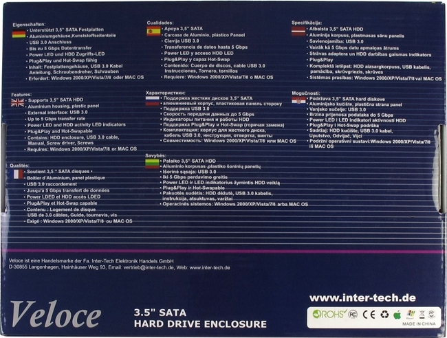Inter-Tech Veloce GD-35612 Behuizing | 88884055
