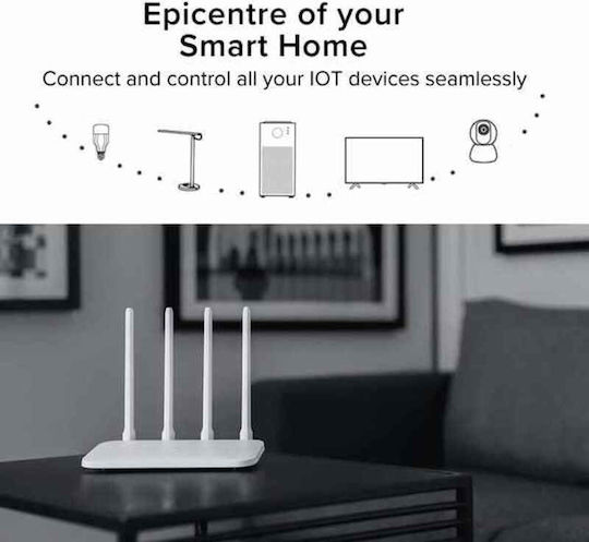Xiaomi Mi Router 4C Ασύρματο Router Wi‑Fi 4 με 2 Θύρες