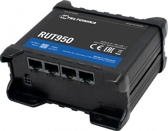 Teltonika RUT950 v3 Ασύρματο 4G Router Wi‑Fi 4 με 4 Θύρες