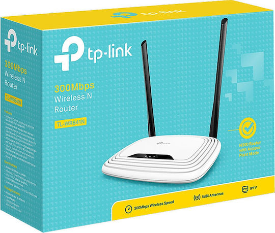 TP-LINK TL-WR841N v14 Ασύρματο Router Wi‑Fi 4 με 4 Θύρες