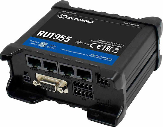 Teltonika RUT955 Безжичен 4G Мобилен Рутер Wi-Fi 5 - Wi-Fi 5 с 3 Порта Ethernet