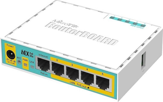 MikroTik hEX PoE lite RB750UPr2 Router με 5 Θύρες