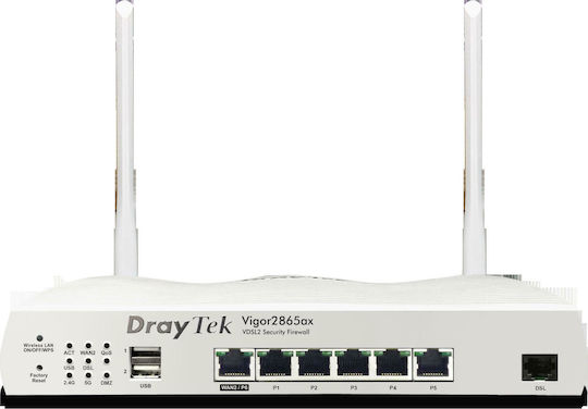 Draytek Vigor 2865ax VDSL2 Drahtlos 4G mit 5 Anschlüssen Gigabit Ethernet