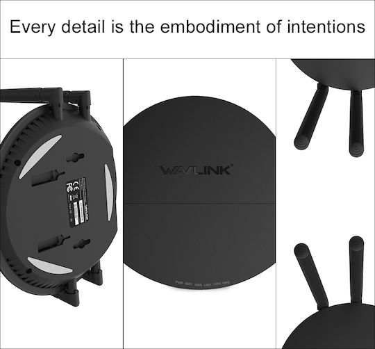 Wavlink WL-QUANTUM-D4G Ασύρματο Router Wi‑Fi 5 με 4 Θύρες Gigabit