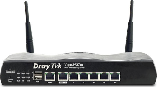 Draytek Vigor 2927ac Ασύρματο Router Wi‑Fi 5 με 5 Θύρες Gigabit