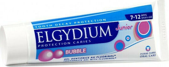 Elgydium Junior Children's Toothpaste for 7+ Years with Bubblegum Flavor 50ml