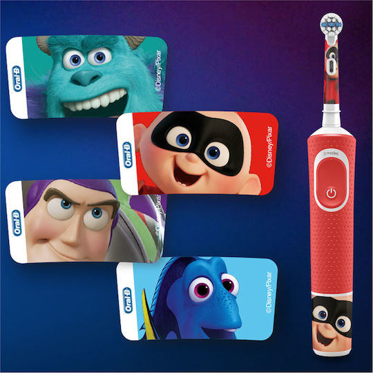 Oral-B Vitality Children's Electric Toothbrush with Chronograph for 3+ Years Pixar & Travel Case with Travel Case