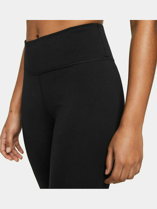 Dri-Fit One Обучение Женски Изрязан легинси Високоталирани Черен