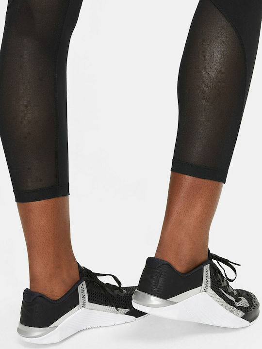 One Mid-rise Women's Cropped Running Legging High Waisted Dri-Fit Black