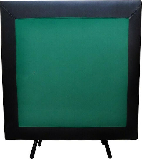 Epiploplus Masa de poker Metalic Verde 100x100cm. cu rama din piele 1buc