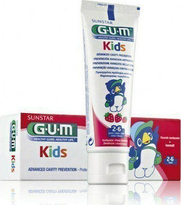 GUM Kids Toothpaste with Taste of Strawberry for 2+ years 50ml