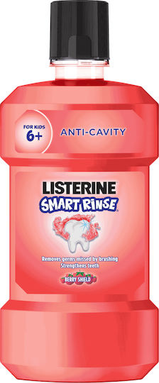 Listerine Smart Rinse Berries 100 ppm Χωρίς Αλκοόλ 250ml