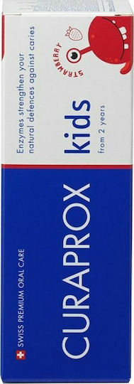 Curaprox Baby Toothpaste for 2+ Years with Strawberry Flavor Fluoride-Free 60ml