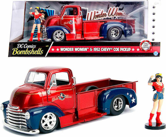 Jada Toys DC Comics Femeia Fantastică Bombshells - Chevy Coe Pickup 1952 Femeia Fantastică Vehicul Replică în Scară 1:24