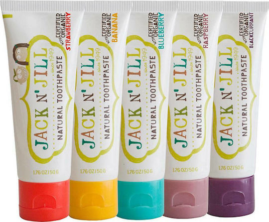 Jack n' Jill Baby Toothpaste for 6m+ with Strawberry Flavor Fluoride-Free 50gr