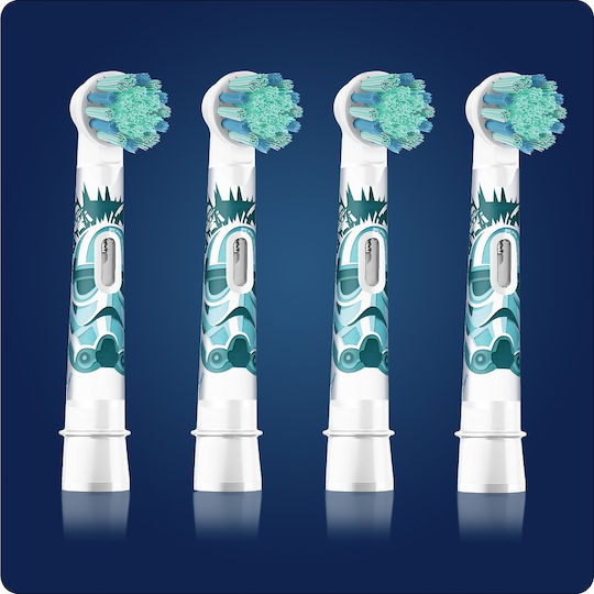 Oral-B Kids Electric Toothbrush Replacement Heads 4 Pieces for 3+ Years