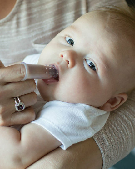 Babyono Бебешка Четка За Зъби За Пръст За 0м+ Прозрачна