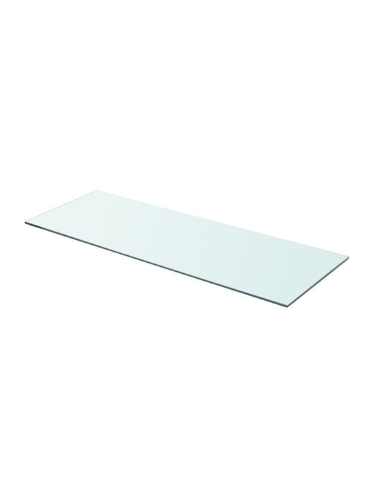Transparent Wall Shelves 2 Pieces 80x30x0.8cm