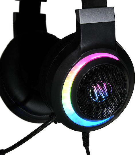 iBox X10 Über Ohr Gaming-Headset mit Verbindung USB Schwarz