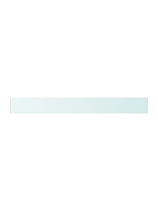 Transparent Wall Shelves 2 Pieces 110x12x0.8cm