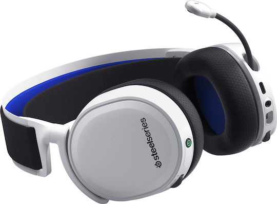 SteelSeries Arctis 7P+ Wireless Over Ear Gaming Headset with Connection USB White