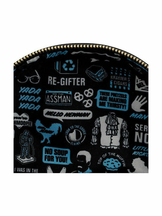 Loungefly Seinfeld Chibi City Backpack Παιδική Τσάντα Πλάτης Τιρκουάζ 25εκ. Seinfeld Chibi City Mini
