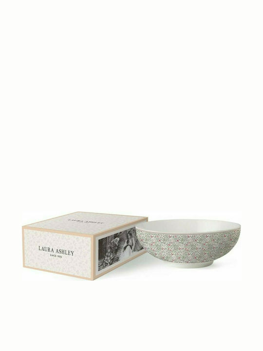 Laura Ashley Clematis Porcelain Salad Bowl White 23x23cm 2pcs