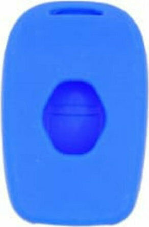 Silicone Car Key Cover Case with 2 Buttons for Renault Blue