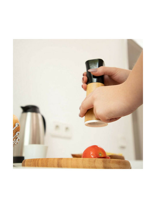 Relaxdays Manual Wooden Spice Mill Set 17cm Beige 2pcs