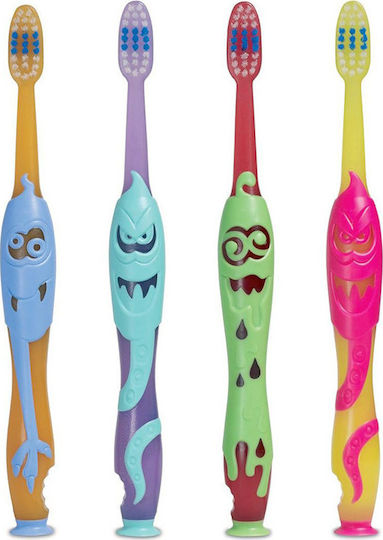 Elgydium Kids Monster Souple Soft Baby Toothbrush For 2+ Years Orange Blue