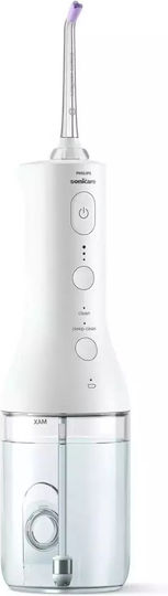 Philips Sonicare 3000 Иригатор за уста 250 ml Презареждащ се с Калъф за Пътуване Бял