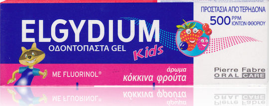 Elgydium Kids Βρεφική Οδοντόκρεμα για 2+ Χρονών με Γεύση Grenadine / Red Berries 50ml