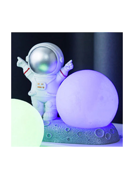 Decorative Lamp Astronaut Gray