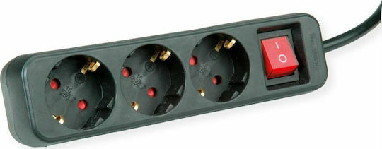 Roline Power Strip 3 Positions with Switch and Cable 3m