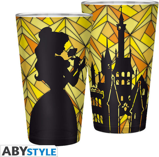 Abysse Glass Water made of Glass in Yellow Color 400ml ABYVER162 1pcs