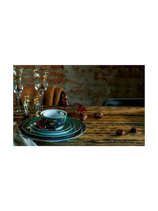 PiP Studio Winter Wonderland Serving Bowl Round made of Porcelain Dark Blue with Diameter 12cm