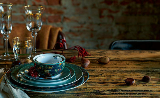 PiP Studio Winter Wonderland Μπωλ Σερβιρίσματος Στρογγυλό από Πορσελάνη Dark Blue με Διάμετρο 12εκ.